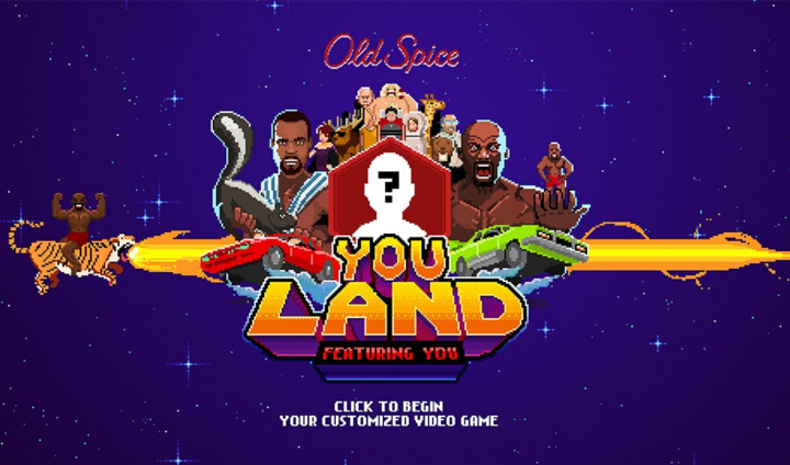 Old Spice Youland: An Old Spice Video Game About You animated gif