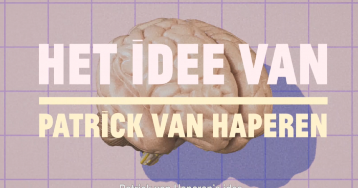 The idea of: PATRICK VAN HAPEREN